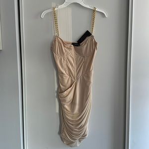 Pretty little thing Nude Mini Dress Size 4